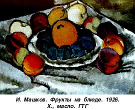 И. Машков, «Фрукты на блюде»